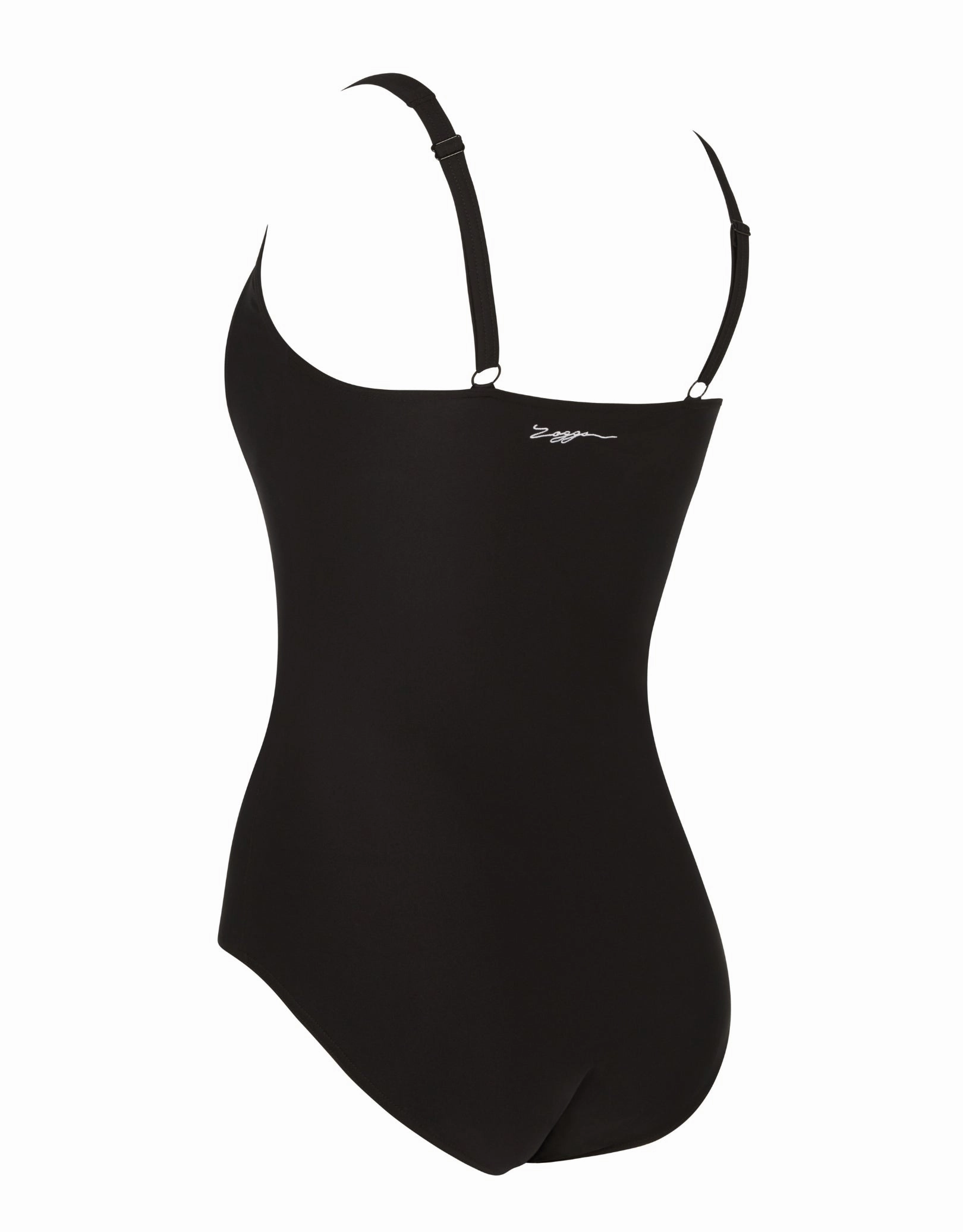 Classique Ruched Front Swimsuit - Black/White