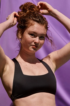 Cleo Bikini Top - Black inclusive swimwear styles, all season swimwear options