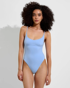 Club Suit - Blue Skies lightweight women's swimwear, chic swim outfits for beach