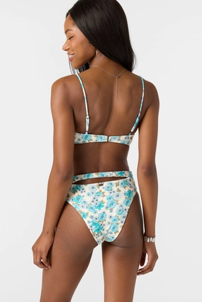 COASTAL FLORAL MAXWELL CHEEKY BOTTOMS classic women's swimwear, everyday swimwear for ladies