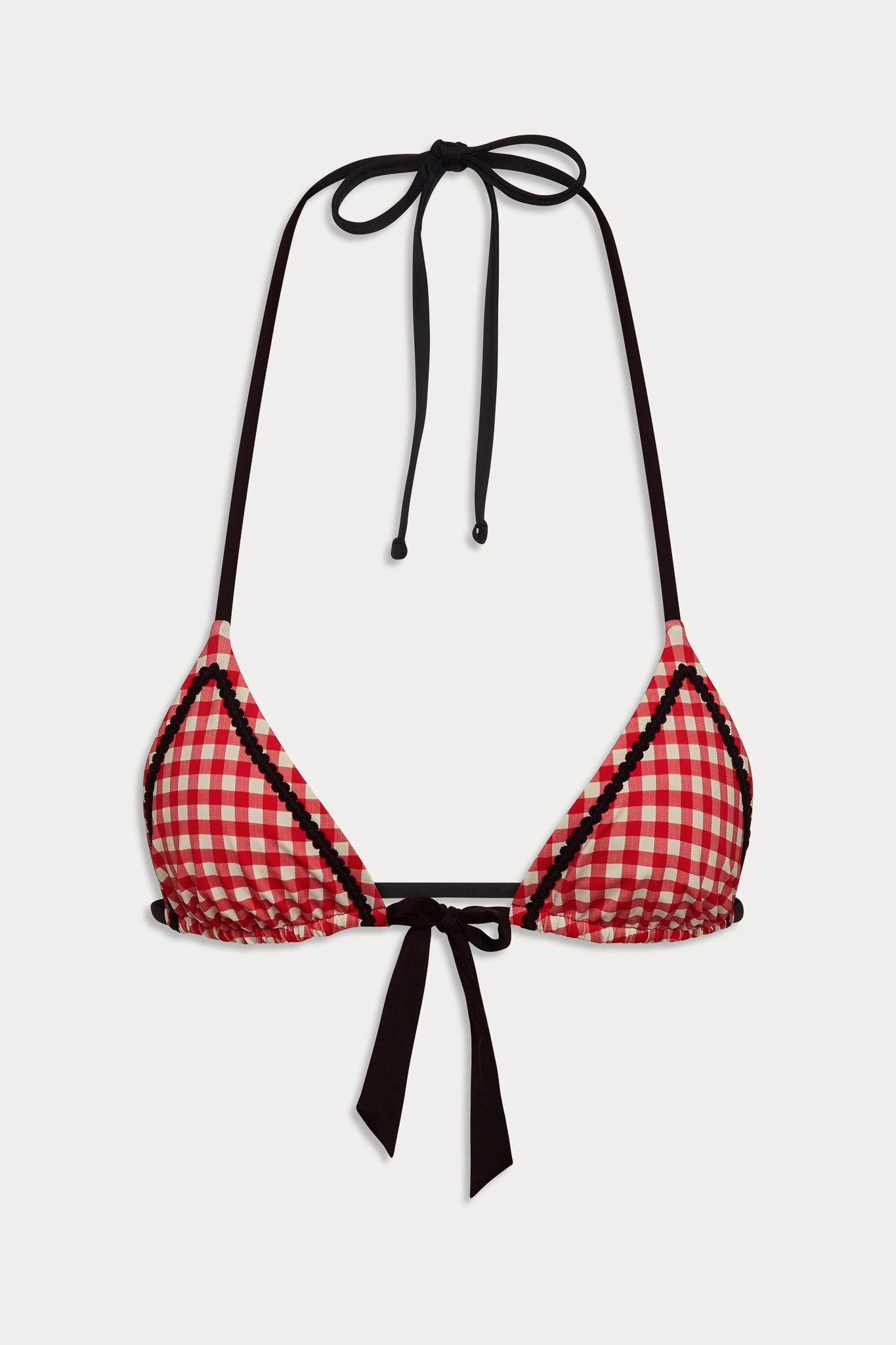 Coastal Micro Triangle Bikini Top - Cherry Picnic