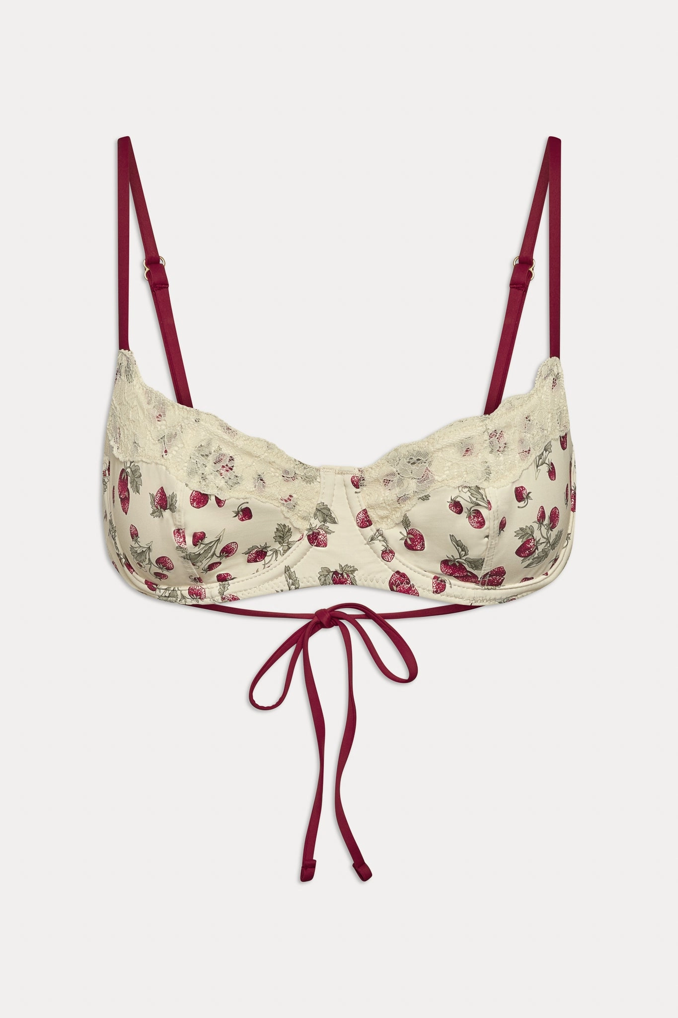 Cola Underwire Bikini Top - Strawberry Field