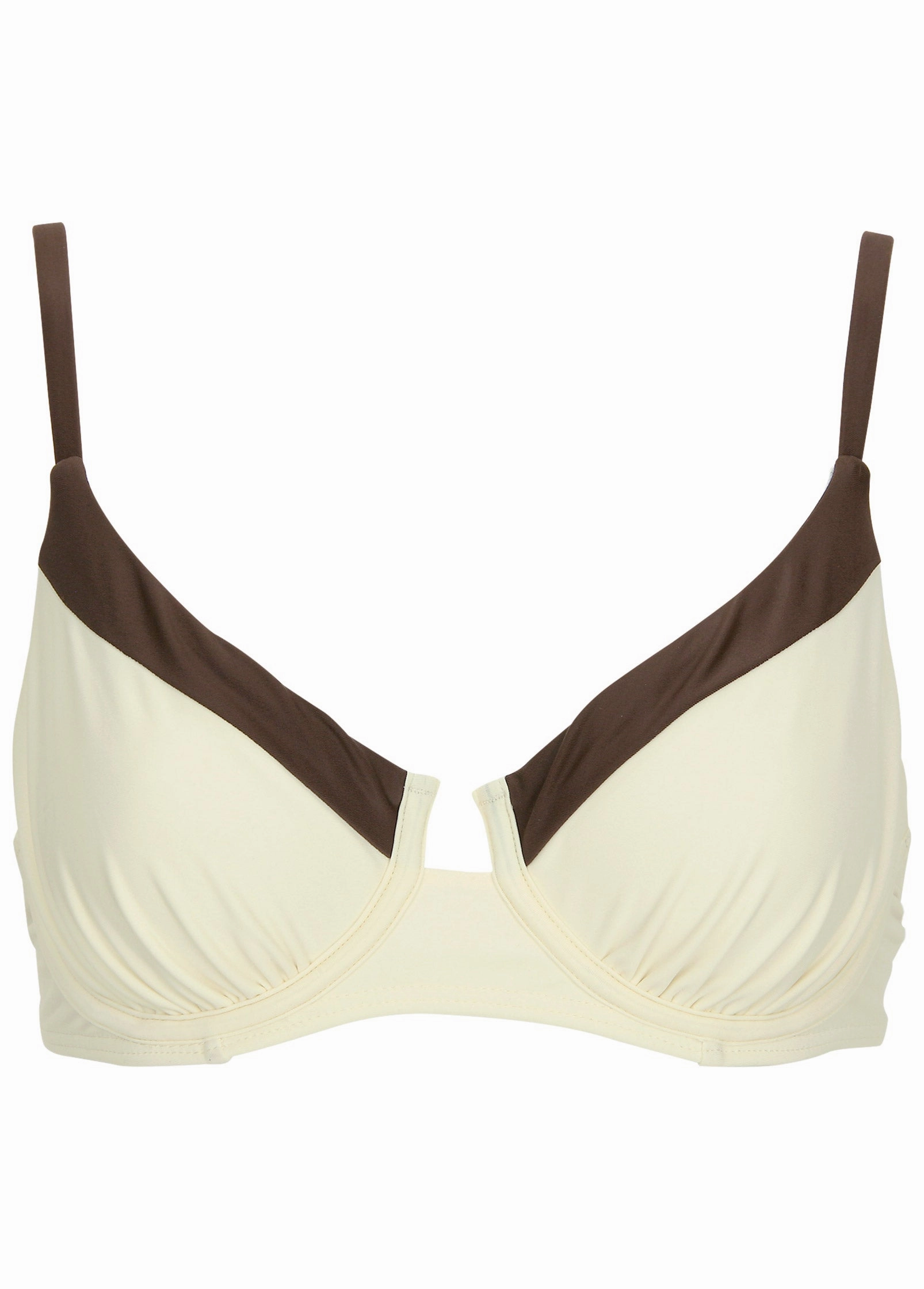 Colorblock Underwire Top - Pristine Chicory