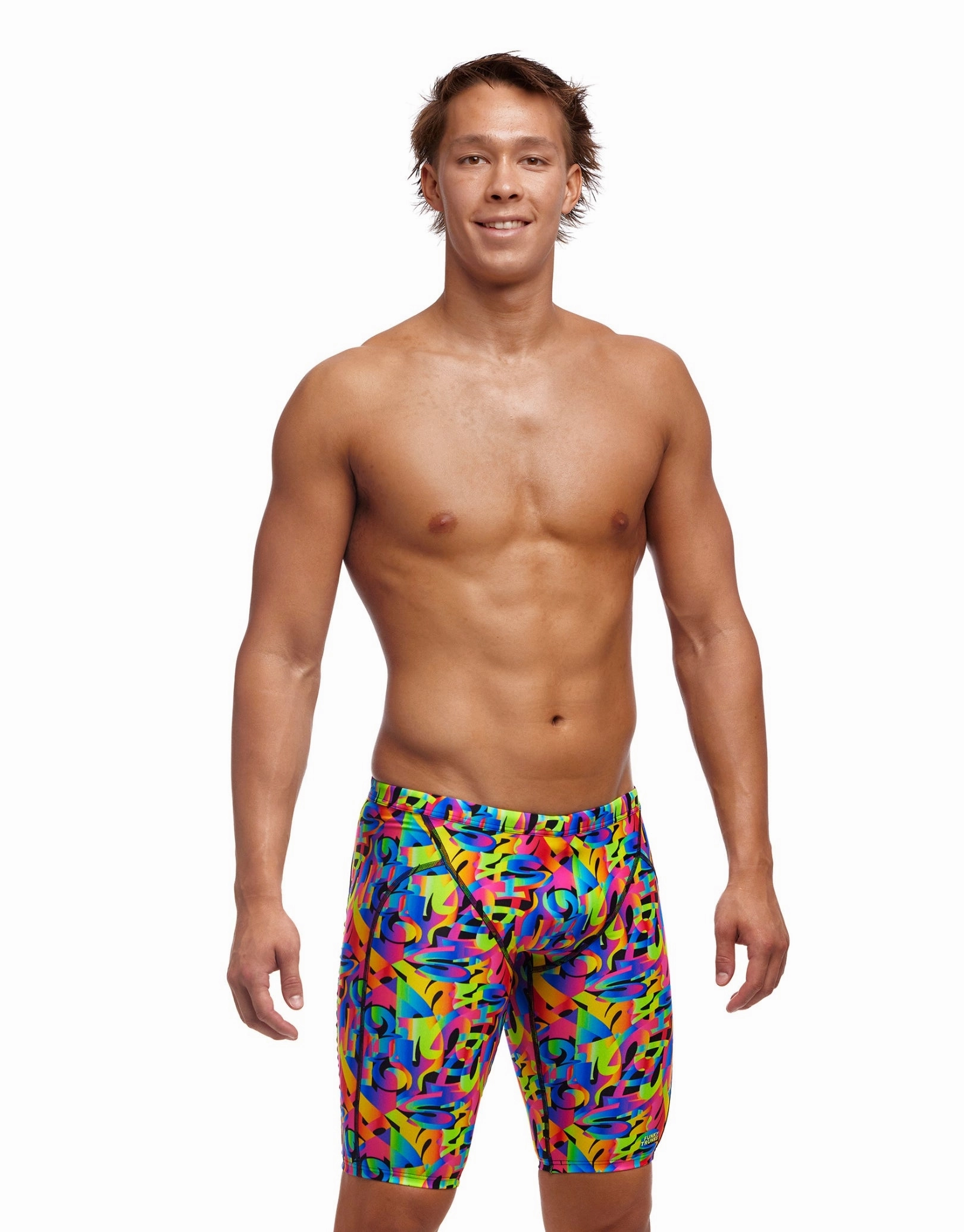 Colour Funk Swim Training Jammers - Multi funky trunks swim shorts, mens funky trunks swimwear