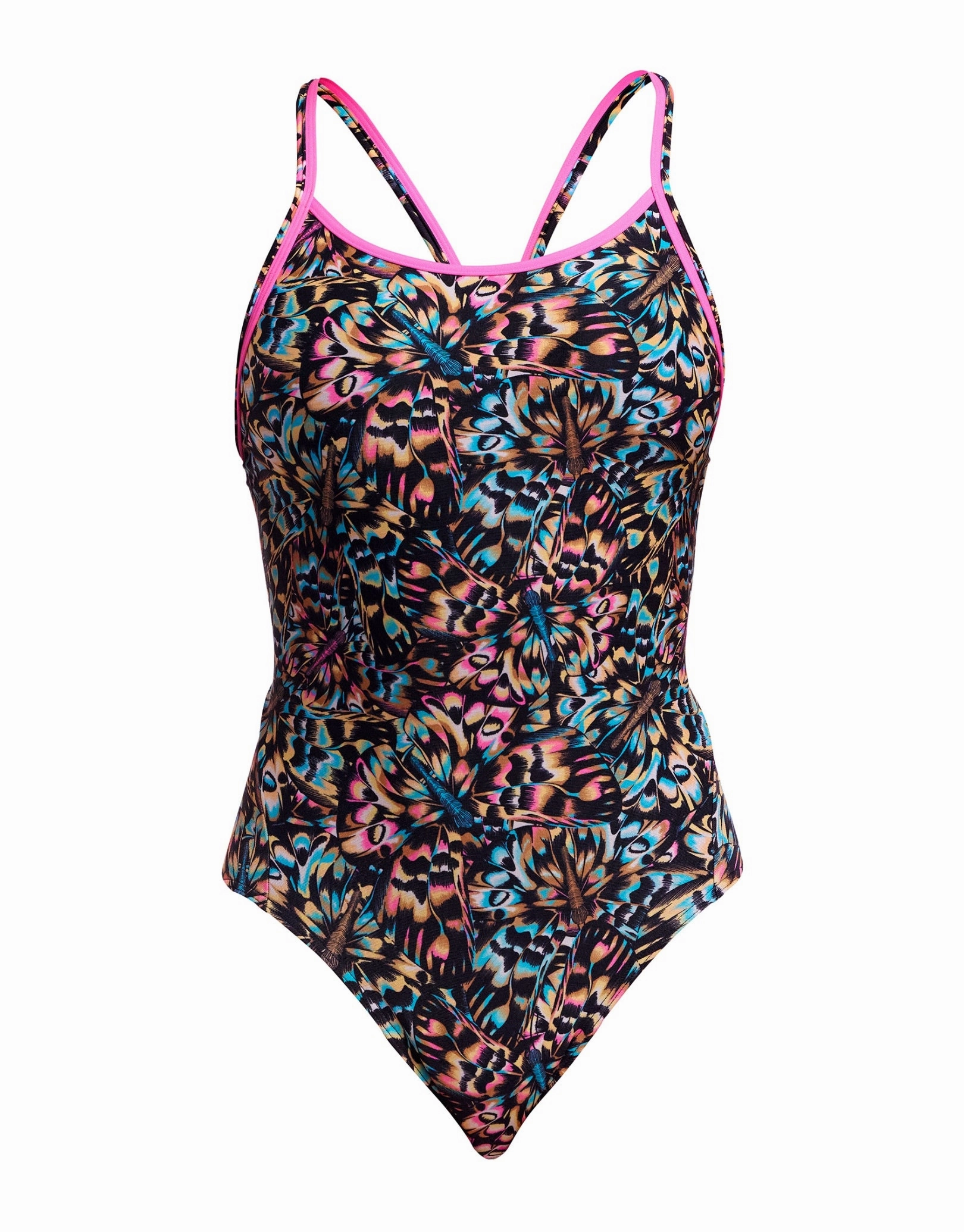 Copper Cluster Diamond Secure Back (Period Proof) Swimsuit - Black/Multi