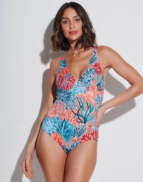 Coral Underwired Swimsuit underwired swimsuits for women, supportive swimwear tops