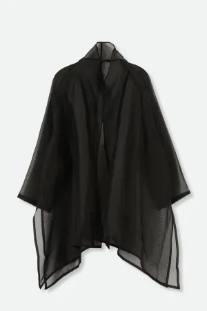 CORTINA IN SILK ORGANZA IN BLACK