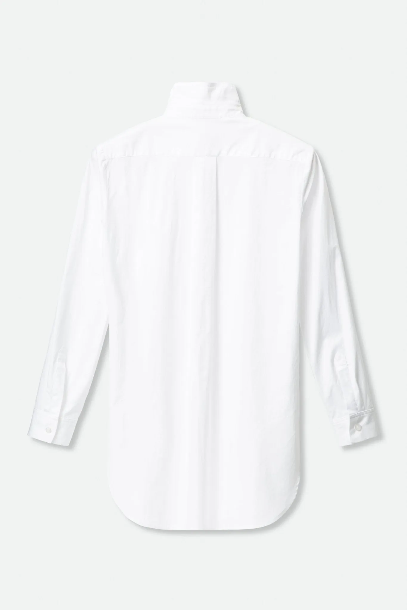 COVERED BUTTON SHIRT IN ITALIAN STRETCH COTTON