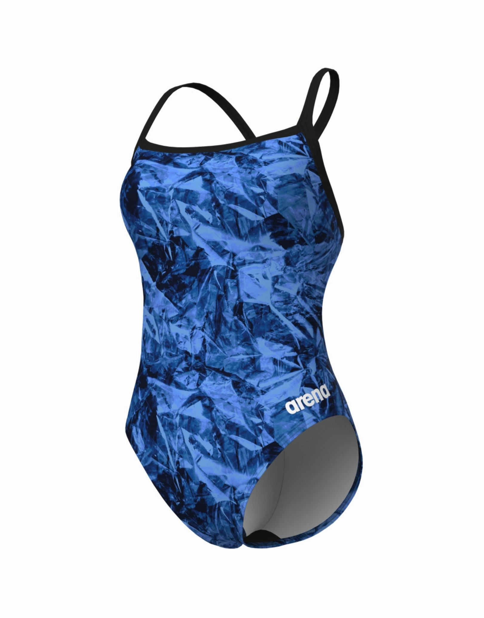 Crackle Challenge Back Swimsuit - Black/Team Royal