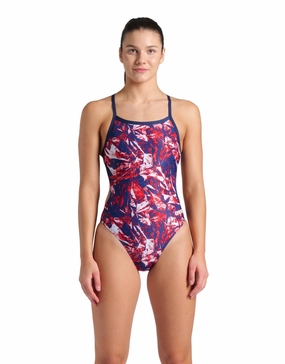 Crackle Challenge Back Swimsuit - Navy/Team Red arena swimwear for men, arena competitive swimsuits