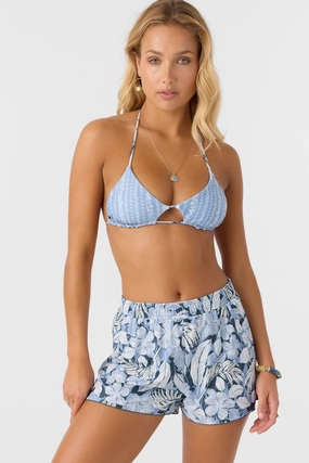 CRUISING PRINTED 2" ELASTIC BOARDSHORTS classic women's swimwear, everyday swimwear for ladies