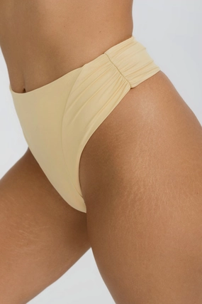 Cruz Bottom - Butter Yellow soft fabric swimwear women, resort swimwear for ladies
