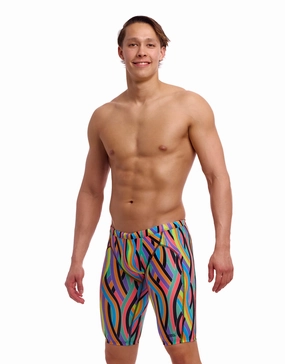 Curl Curl Swim Training Jammer - Multi funky trunks swim shorts, mens funky trunks swimwear