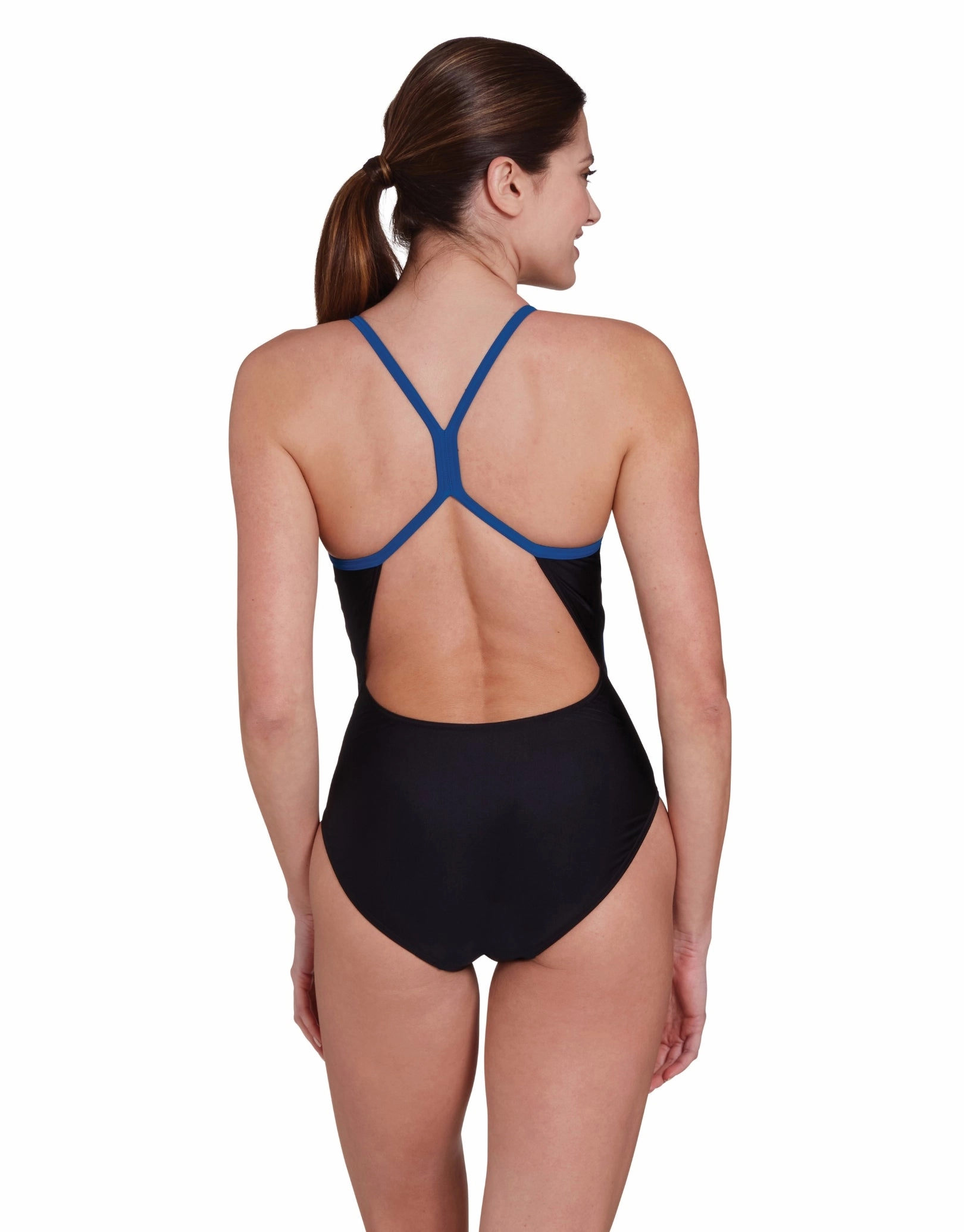 Cyber Sprintback Swimsuit - Black/Blue