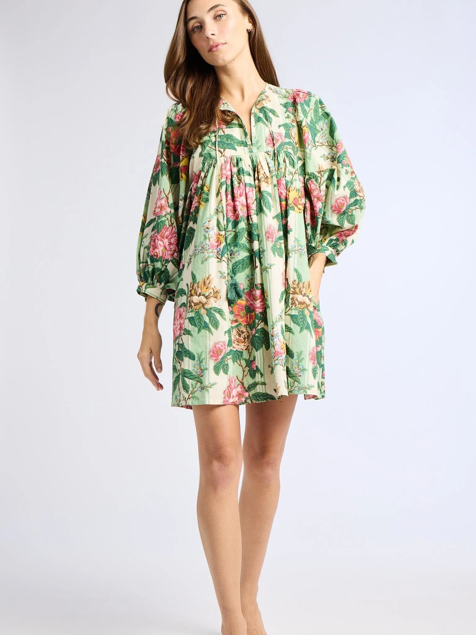Daisy Dress in Garden Stripe