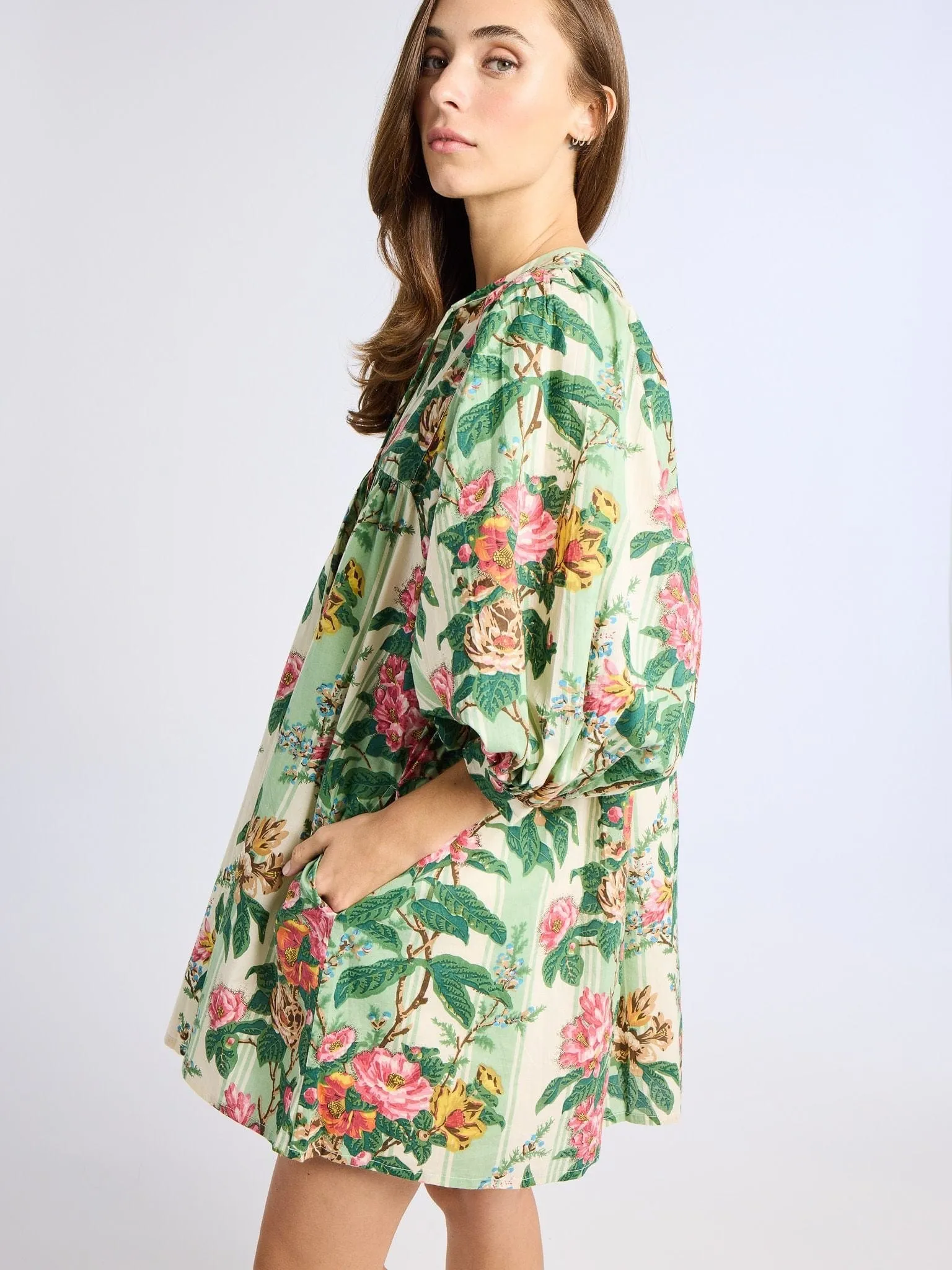 Daisy Dress in Garden Stripe