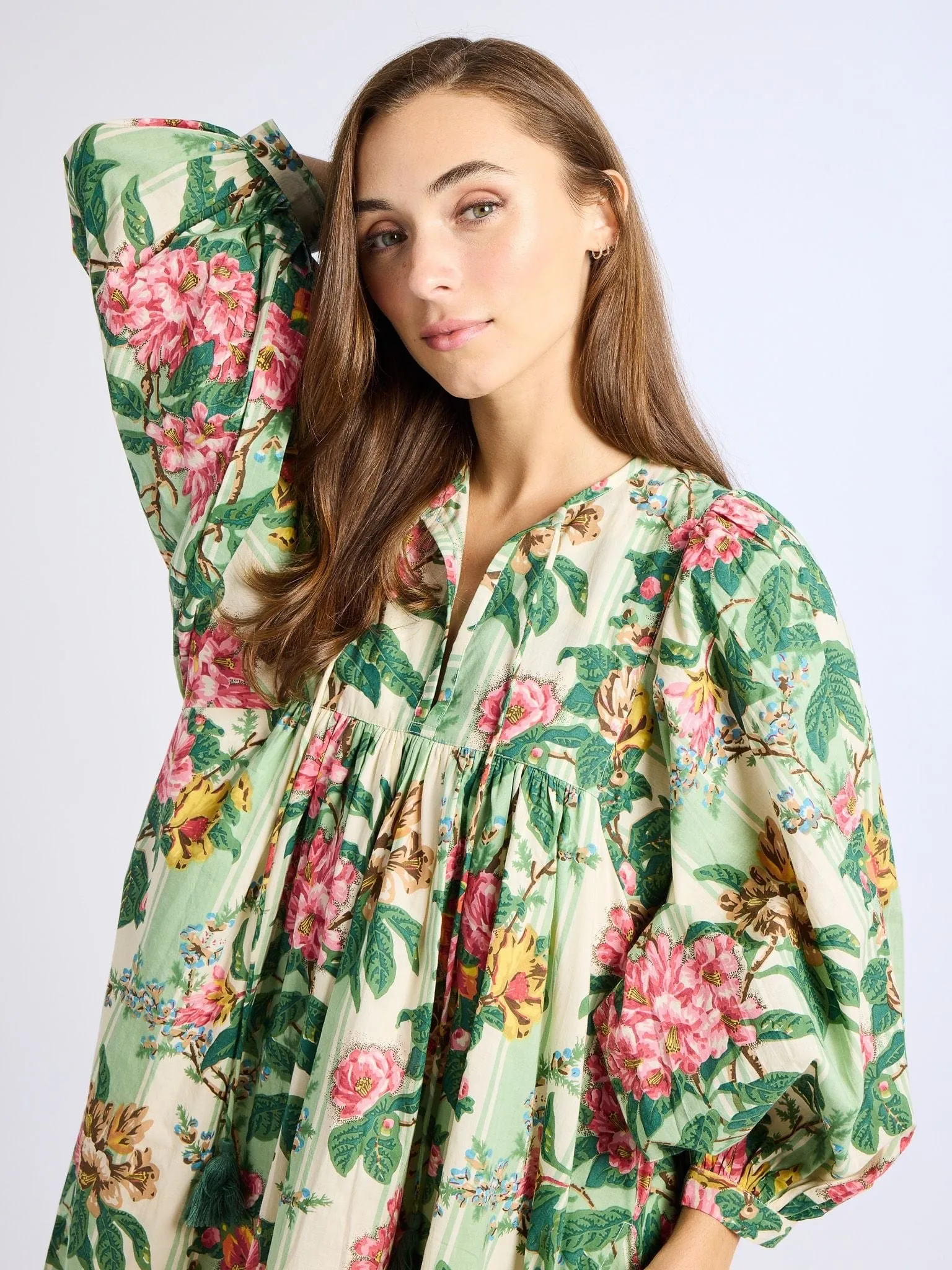 Daisy Dress in Garden Stripe