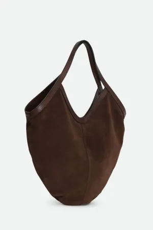 DANTE HOBO BAG IN ITALIAN DEEP MOCHA SUEDE
