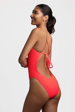 Dayna One Piece Swimsuit - Lava all types of swimwear, stylish swimwear for all body types