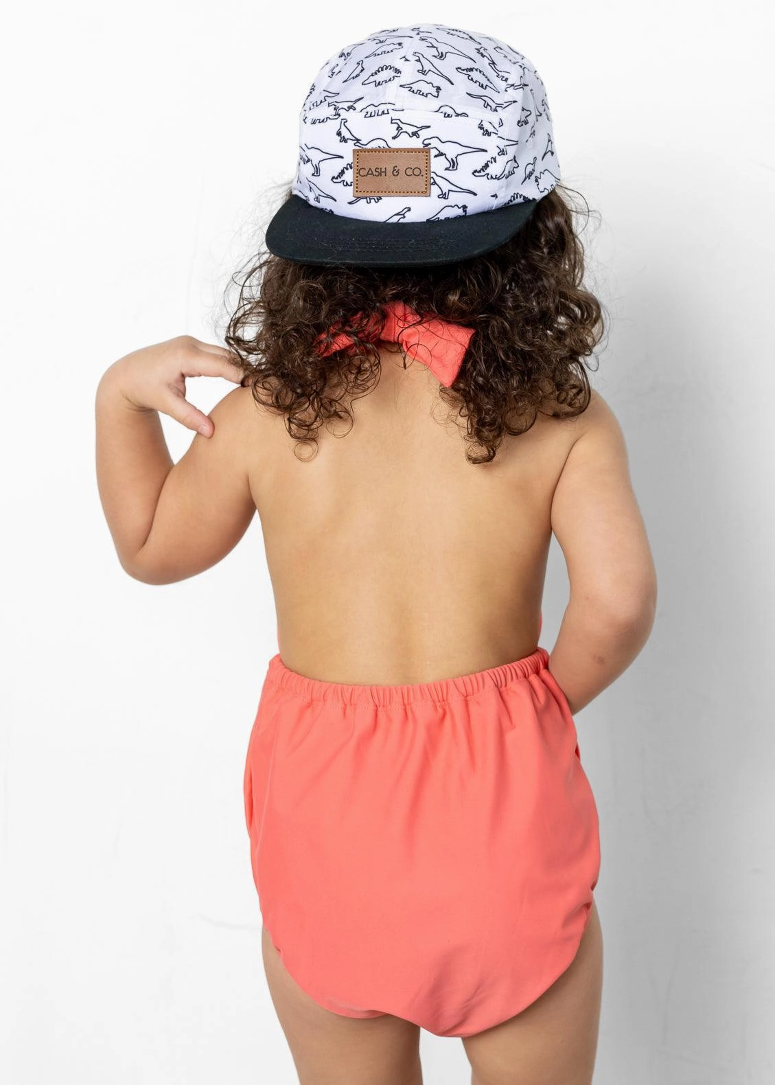 Deep Coral | Mini Romper One-Piece