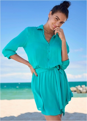 Deep Dive Cover-Up - Aqua Reef swimwear for all body types, comfortable womens beachwear