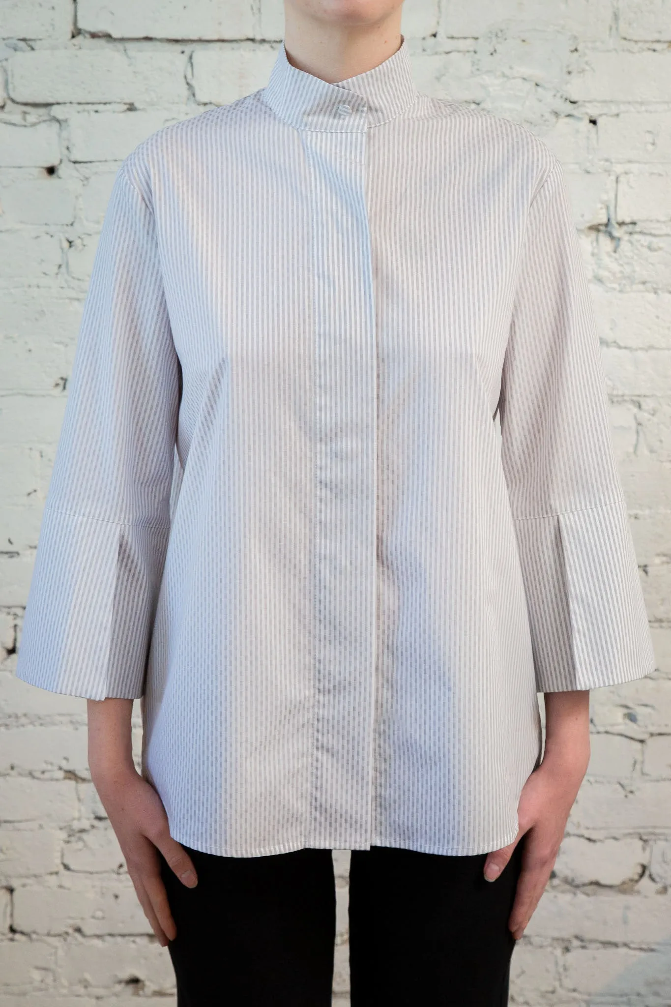 DELIA SHIRT IN STRETCH COTTON POPLIN