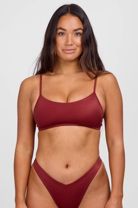 Delphine Bikini Top -  Garnet affordable swimwear for all, trendy swimwear for summer