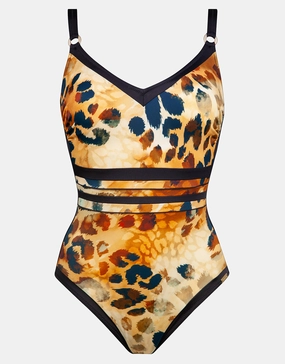Desert Sunset Underwired Swimsuit cup sized swimwear women, supportive swimsuits for large bust