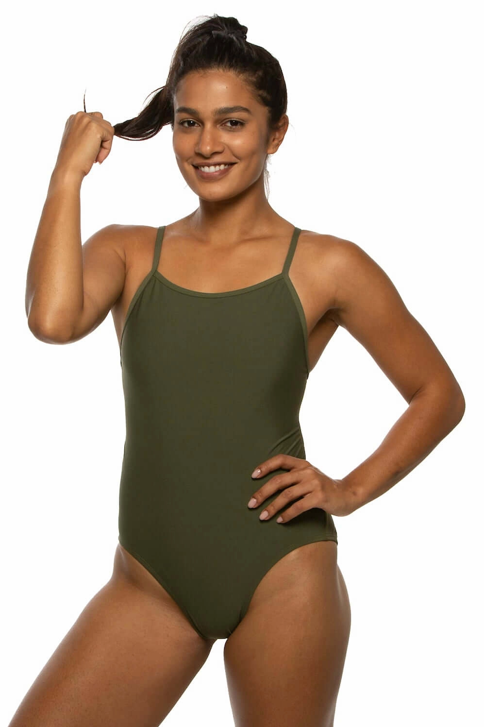 Devon One Piece Swimsuit - Army