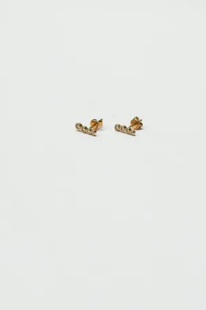DIAMOND BEZEL CLIMBER EARRINGS