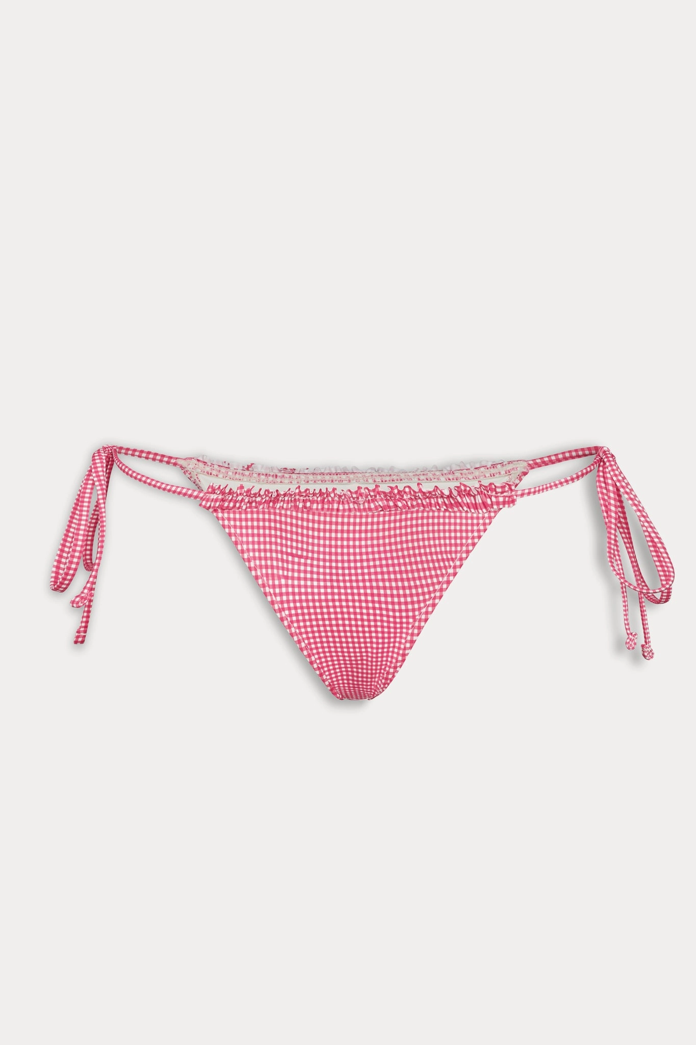 Divine Skimpy String Bikini Bottom - Ladybug Gingham