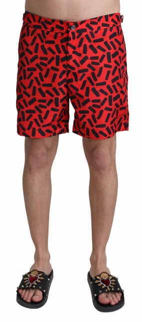 Dolce & Gabbana Chic Swim Trunks Boxer Men's Shorts mens full coverage swimwear, stylish mens swim trunks