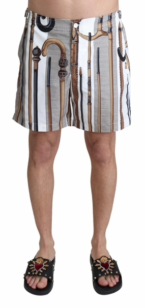 Dolce & Gabbana Elegant multi Swim Men's Shorts mens full coverage swimwear, stylish mens swim trunks