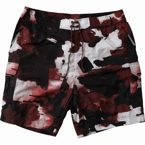 Dolce & Gabbana multi Camouflage DG Logo Beachwear Shorts Men's Swimwear mens full coverage swimwear, stylish mens swim trunks