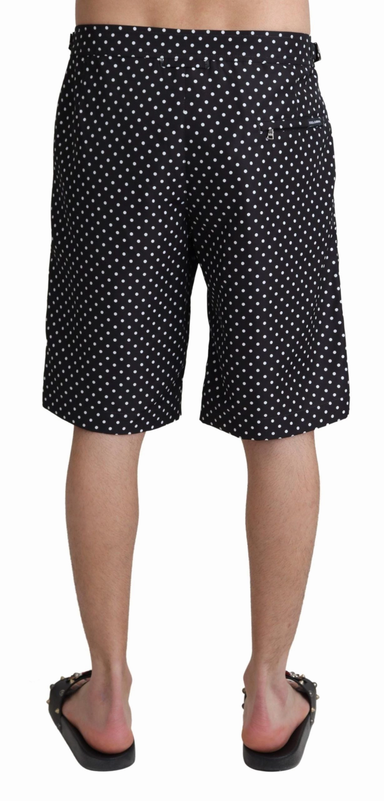Dolce & Gabbana Polka Dot Elegance Swim Trunks Men's Boxer