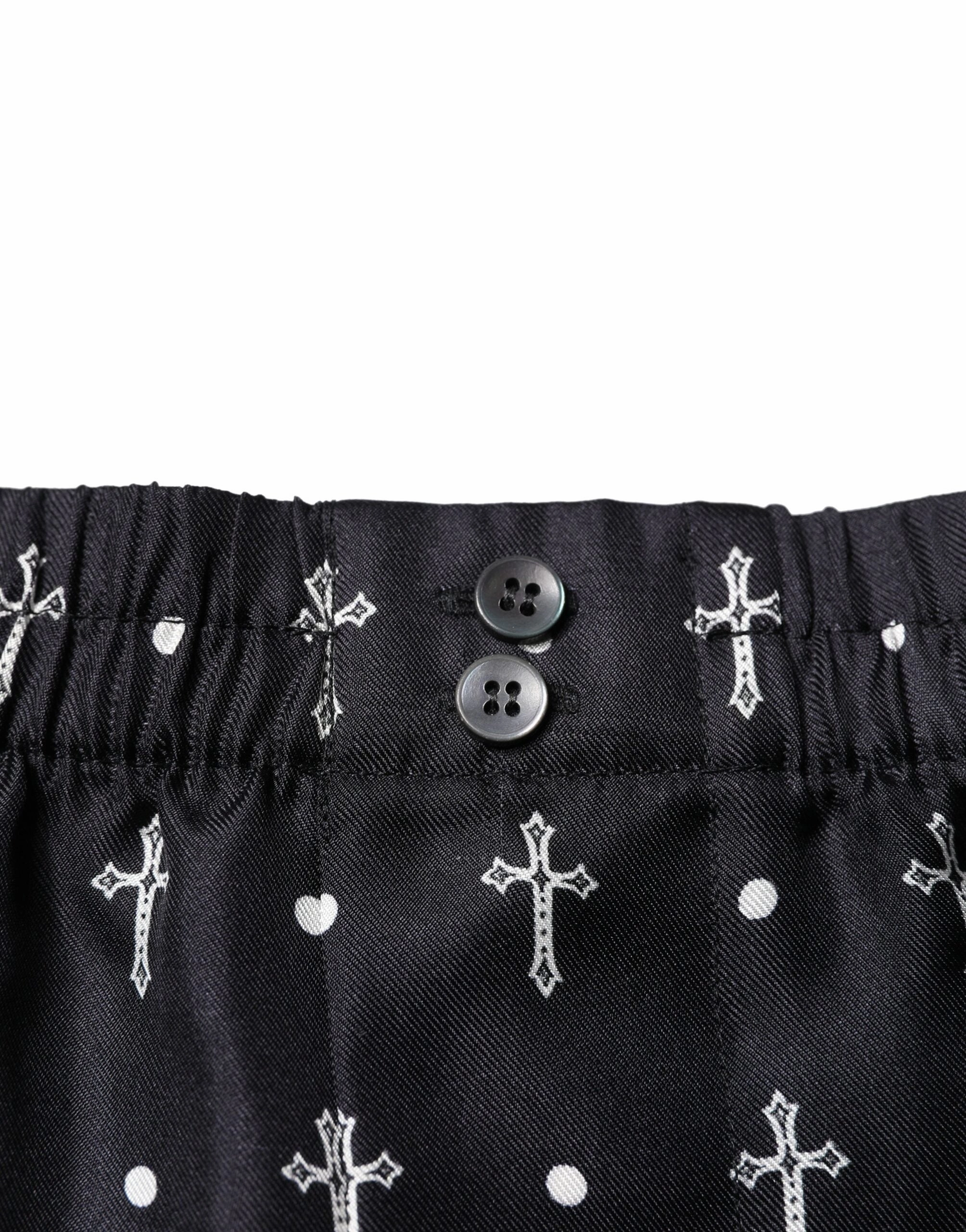 Dolce & Gabbana Silk Printed Beachwear Shorts Men's Swimwear