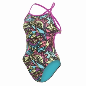 Dolfin Calypso Tie Back Girls Swimsuit swim training suits women, performance one piece swimsuits