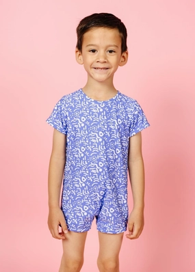 Doodles | Mini Shorties Rashguard (Unisex) boys summer swimwear, boys rash guard swim sets