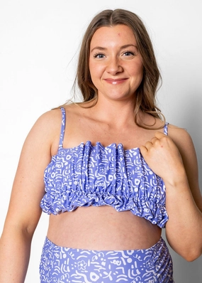 Doodles | Oversized Ruffle Top tankini swim tops, adjustable bikini tops