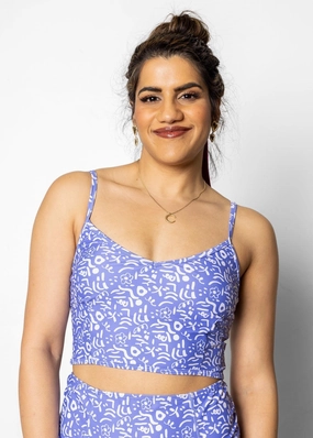 Doodles | V'D Crop Top tankini swim tops, adjustable bikini tops