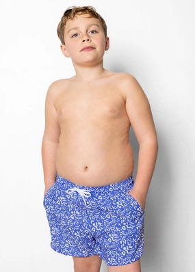 Doodles | Youth Retro Shorties boys summer swimwear, boys rash guard swim sets