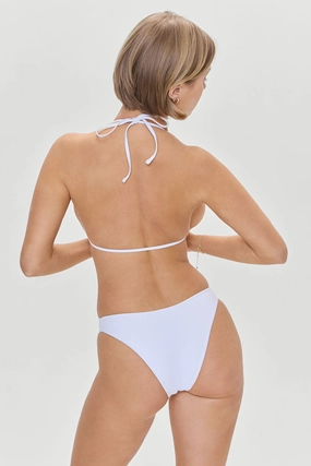 Dove Bikini Bottom - Optic White beach bikini styles for women, modern cut swim bikinis