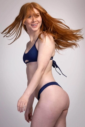 Dreya Bikini Bottom - Navy mix and match bikinis, stylish women's bikini options