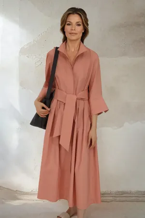 DUNE DRESS IN ITALIAN COTTON STRETCH