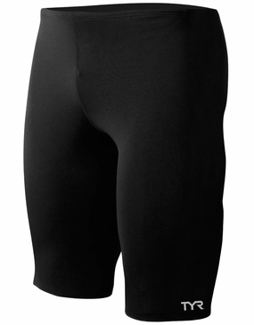 Durafast Elite Solid Jammer - Black tyr competition swimwear, tyr swimsuits for athletes