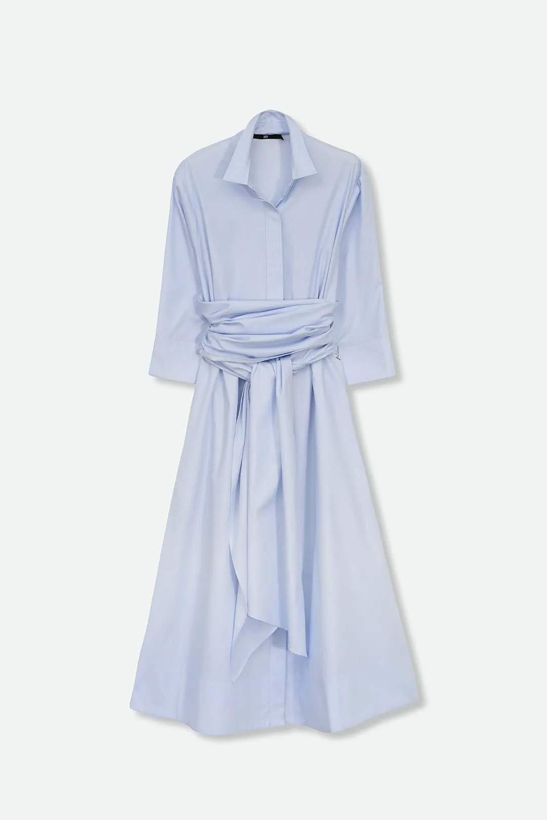 DUSK DRESS IN ITALIAN COTTON FINE POPLIN