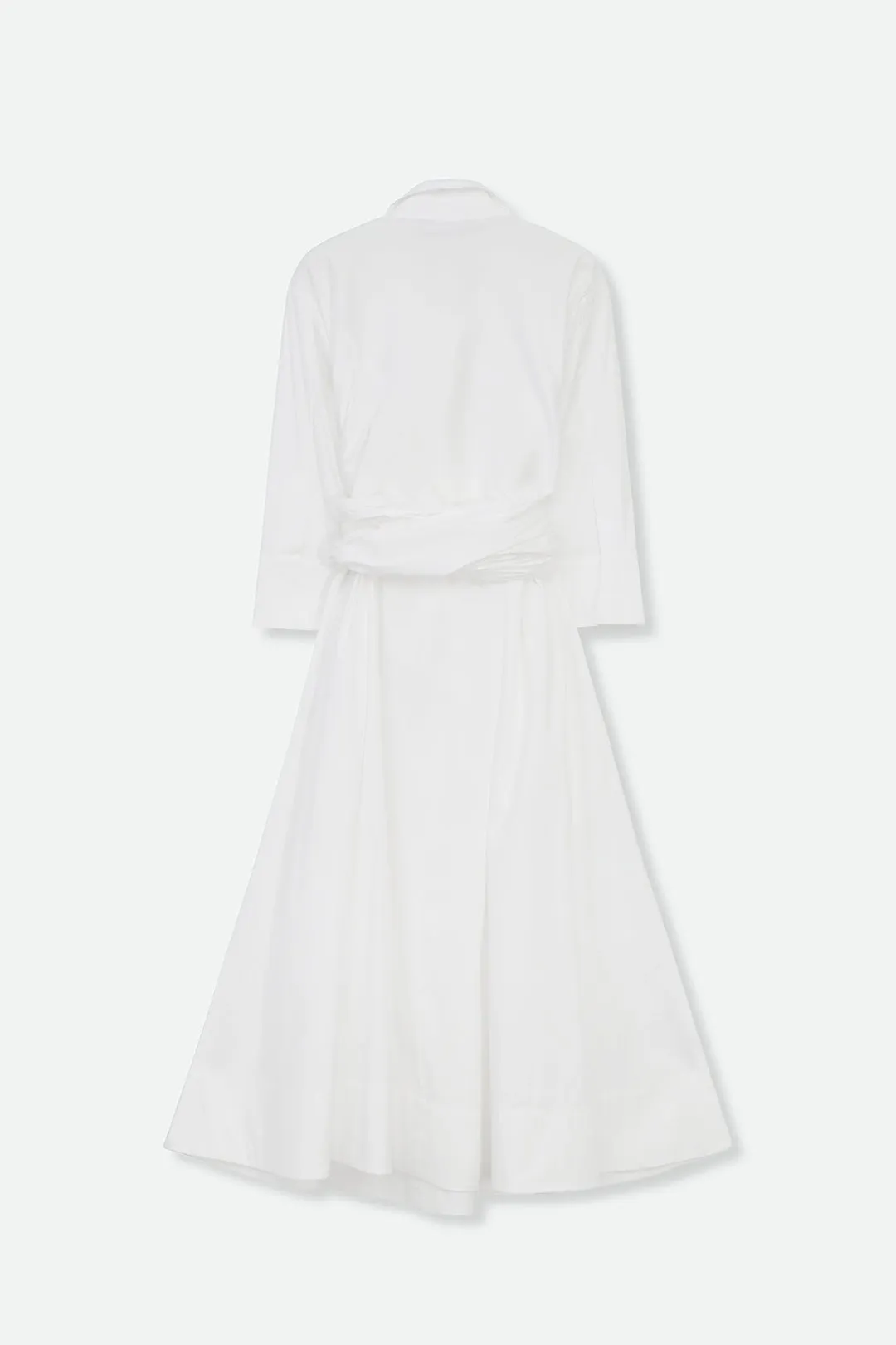 DUSK DRESS IN ITALIAN COTTON FINE POPLIN