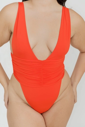 Echo One Piece - Mango soft fabric swimwear women, resort swimwear for ladies