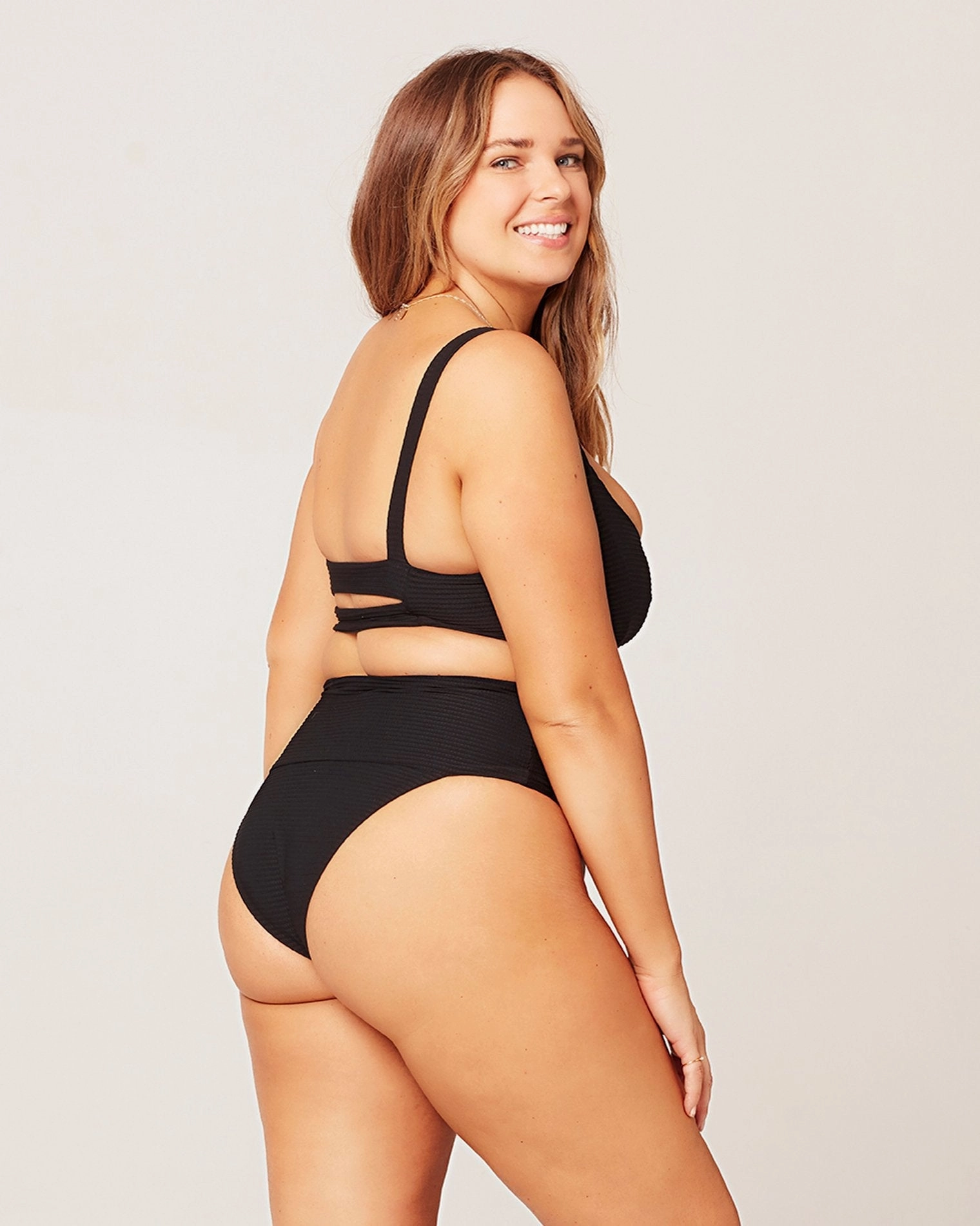 Eco Chic Repreve Desi Bikini Bottom - Black