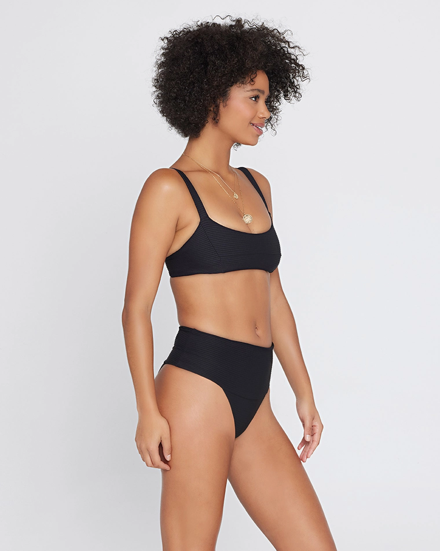 Eco Chic Repreve Desi Bikini Bottom - Black